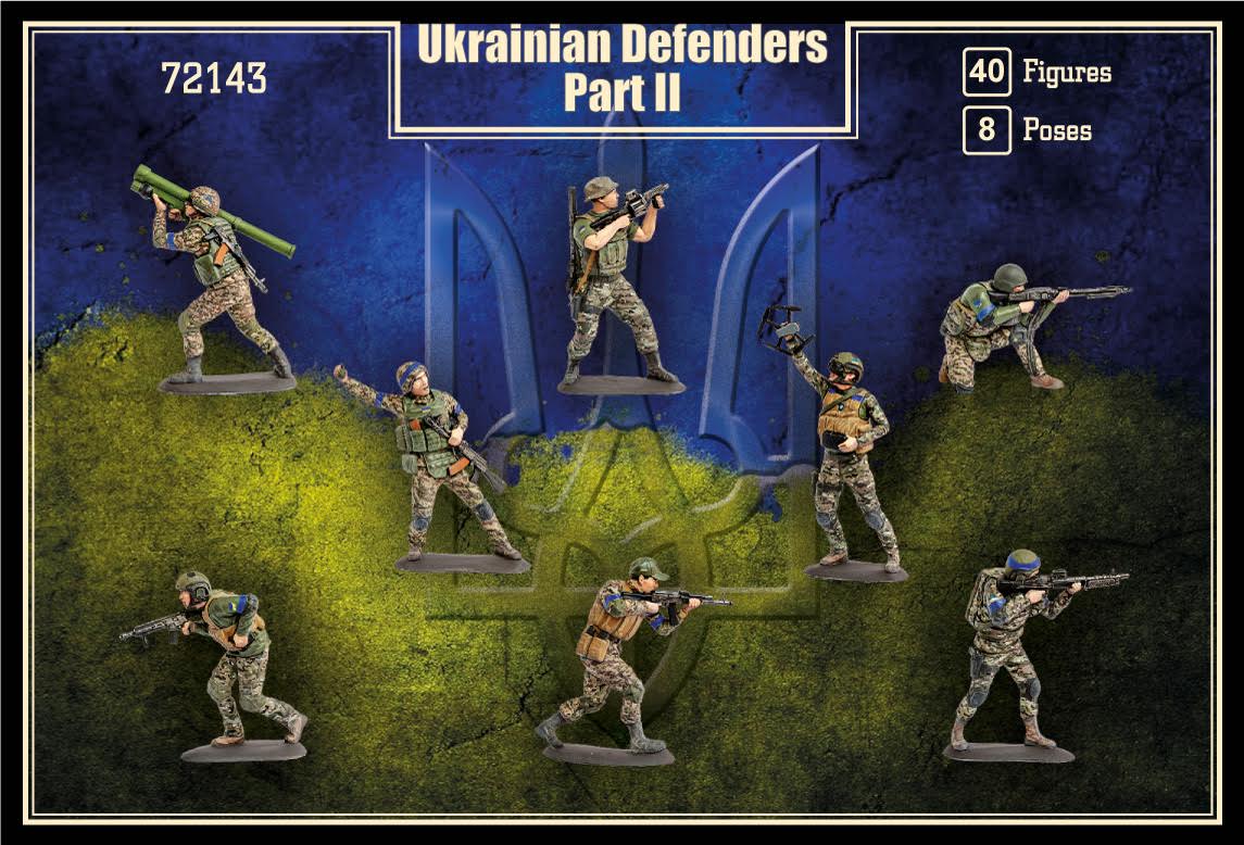 MARS 1:72 SET 72143 MODERN WARS UKRAINIAN DEFENDERS SET 2-40 FIGURES