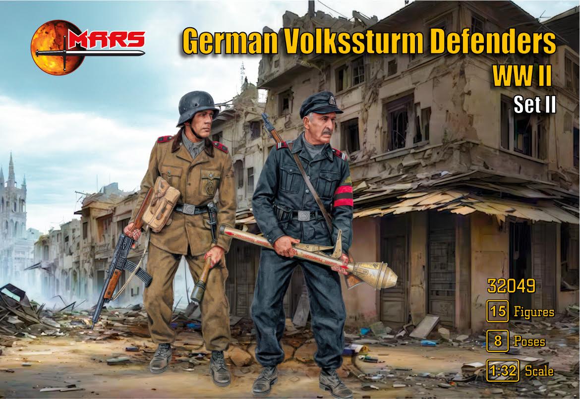MARS 32049 WORLD WAR II GERMAN VOLKSSTURM DEFENDERS SET II (GRAY)