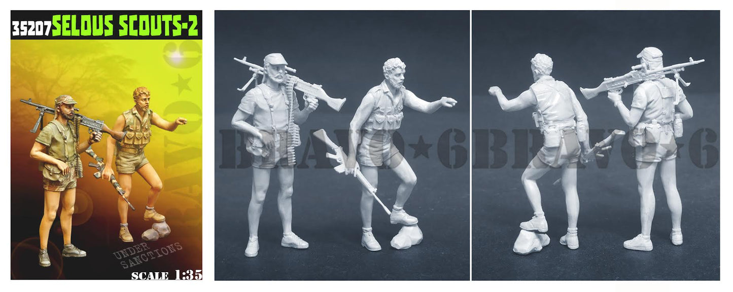 BRAVO *6 COLONIAL SERIES 35207 RHODESIAN BUSH WARS SELOUS SCOUTS-2 (2 FIGURES)