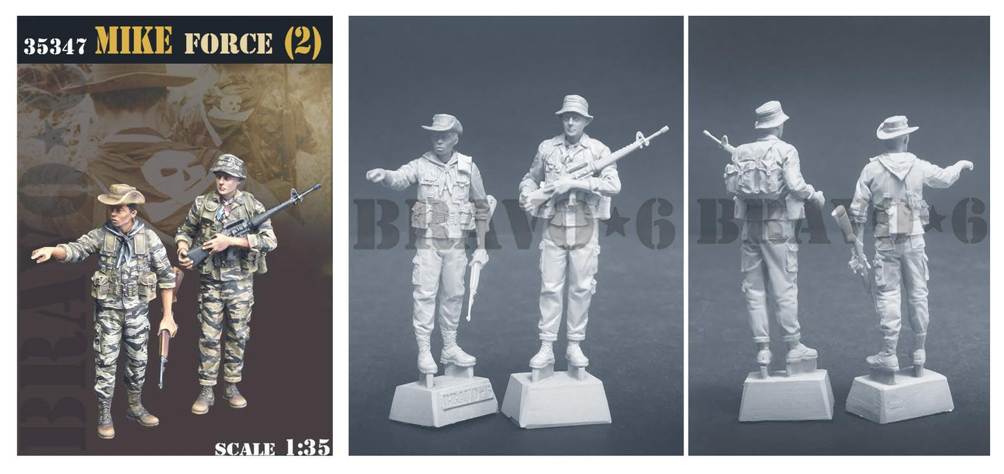 BRAVO *6 35347 VIETNAM WAR U.S. ARMY MIKE FORCE (2) 1:35
