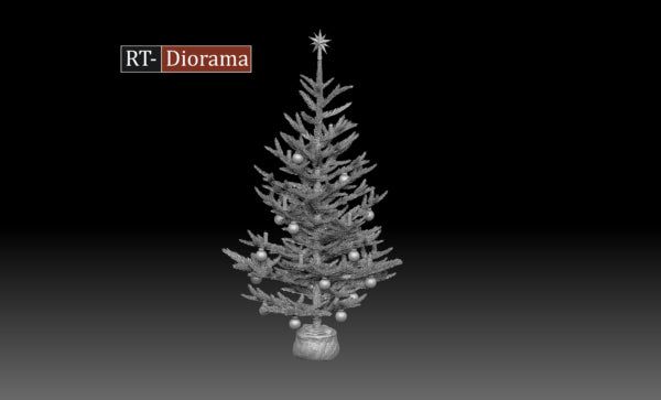 DYNAMO MODELS 1:35 SET 35224 DIORAMA ACCESSORY CHRISTMAS TREE (ONE)