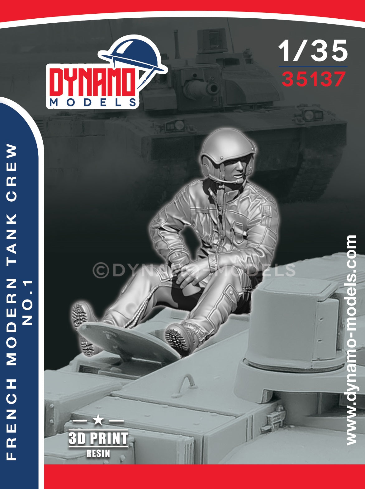 DYNAMO MODEL 35137 MODERN FORCES FRENCH MODERN TANK CREW NO. 1 (1 FIGURE)
