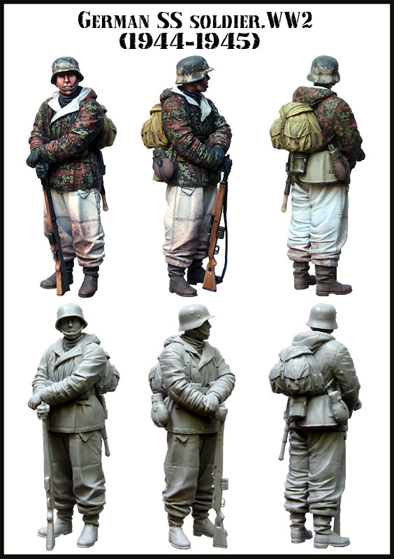 EVOLUTION MINIATURES 1:35 EM-35118 WWII GERMAN SS SOLDIER 1944-45 (1 FIGURE)