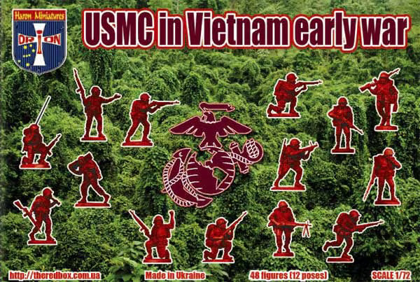 ORION 1:72 ORI72068 VIETNAM WAR U.S. MARINE CORP (EARLY WAR) TAN (44 FIGURES)