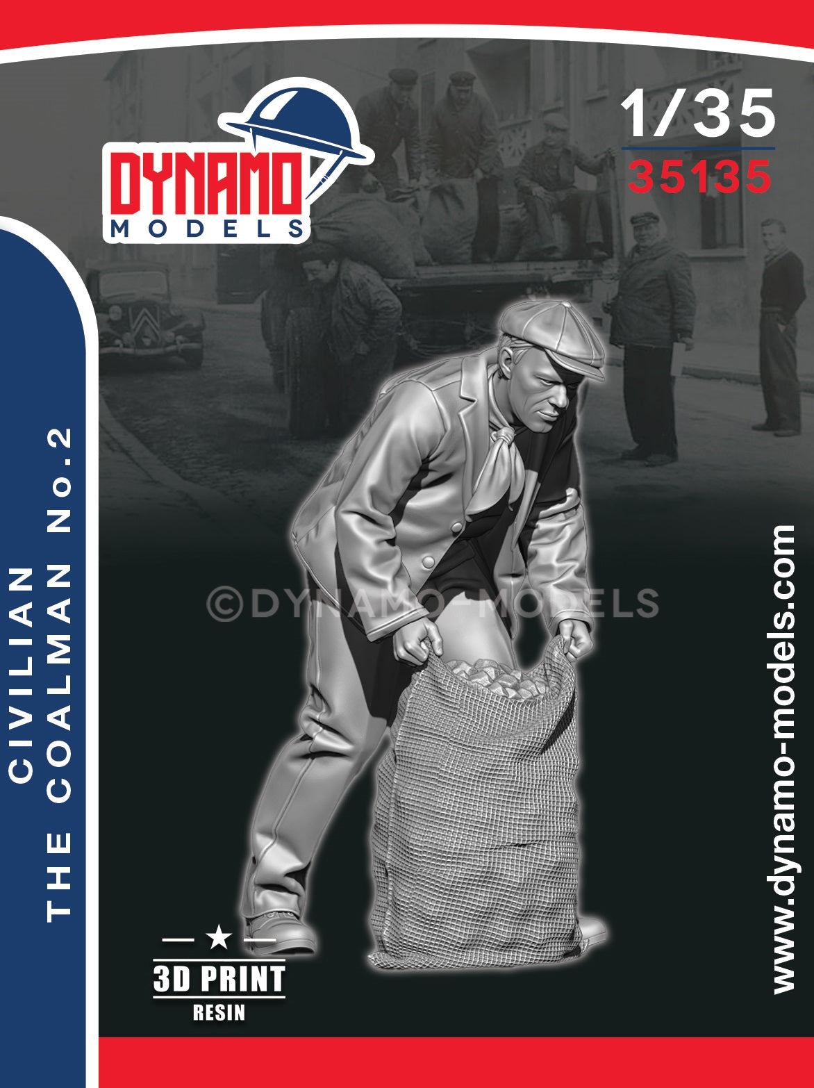 DYNAMO MODEL 1:35 SET 35135 WORLD WAR II CIVILIAN THE COALMAN NO. 2 (1 FIGURE)