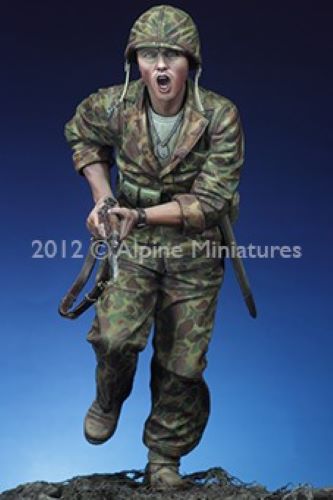 ALPINE MINIATURES 1:16 SET 16018 WWII US "THE CHARGE" USMC 1943-44