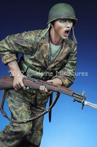 ALPINE MINIATURES 1:16 SET 16018 WWII US "THE CHARGE" USMC 1943-44
