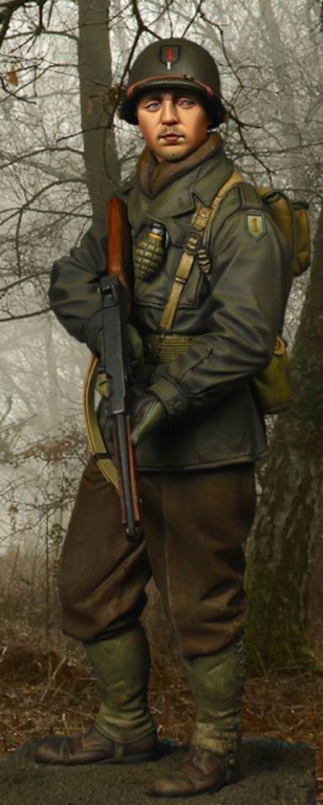 ALPINE MINIATURES 1:16 SET 16026 WWII US 1ST INFANTRY DIV "THE BIG RED ONE"