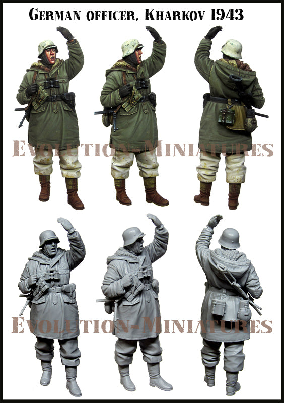 EVOLUTION MINIATURES 1:35 SET EM-35202 WWII GERMAN OFFICER, KHARKOV 1943