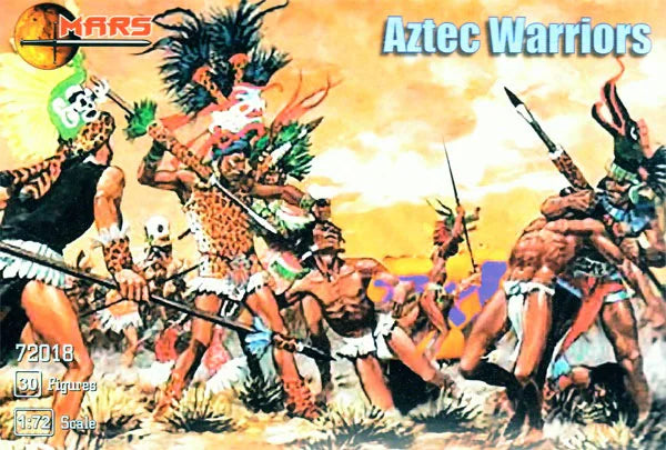 MARS 1:72 SET 72018 NEW WORLD AZTEC WARRIORS (GRAY) 30 FIGURES