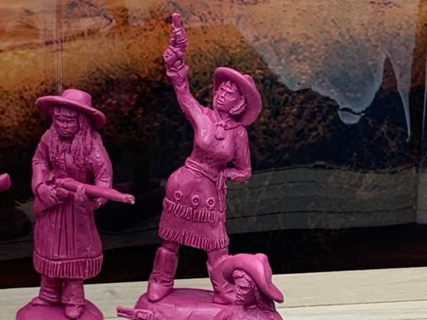 ELASTOWIT NEW ERA RUBBER WILD WEST WOMEN OF THE WEST (9 FIGURES) 54/60/65mm