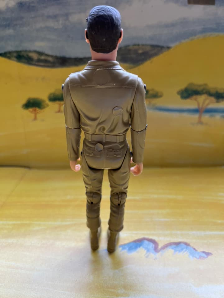 MARX TOYS RECAST 8 INCH ACTION FIGURE RAT PATROL SGT. SAM TROY (TAN)