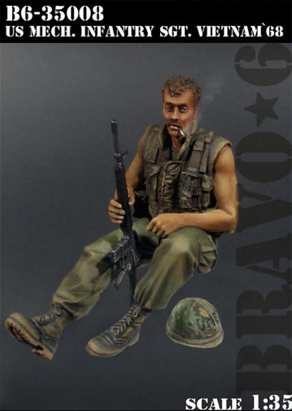 BRAVO *6 35008 VIETNAM WAR 1968 U.S. MECH INFANTRY SERGEANT 1:35
