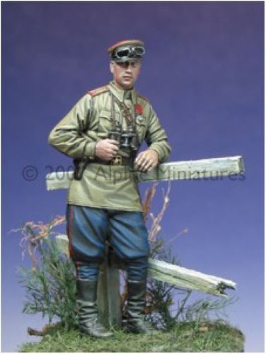 ALPINE MINIATURES 1:35 SET 35013 WWII RUSSIAN OFFICER 1943-45 (1 FIGURE-2 HEADS)