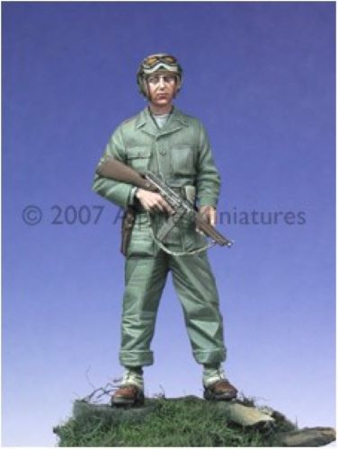 ALPINE MINIATURES 1:35 SET 35019 WWII US TANKER W/ TOMMY GUN (1 FIGURE-2 HEADS)