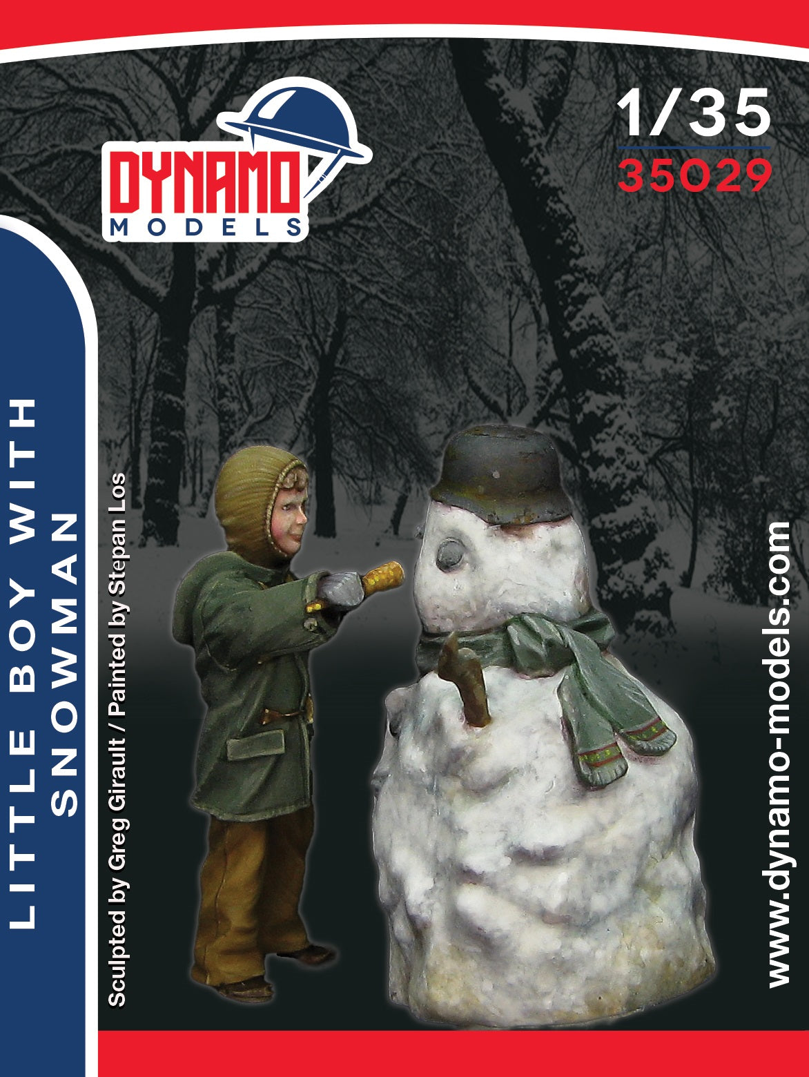 DYNAMO MODEL 1:35 SET 35029 WORLD WAR II CIVILIAN LITTLE BOY WITH SNOWMAN
