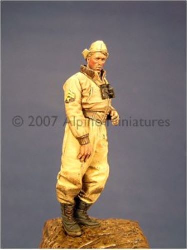 ALPINE MINIATURES 1:35 SET 35033 WWII US TANK CREW IN WINTER #1 (1 FIGURE-2 HEADS)