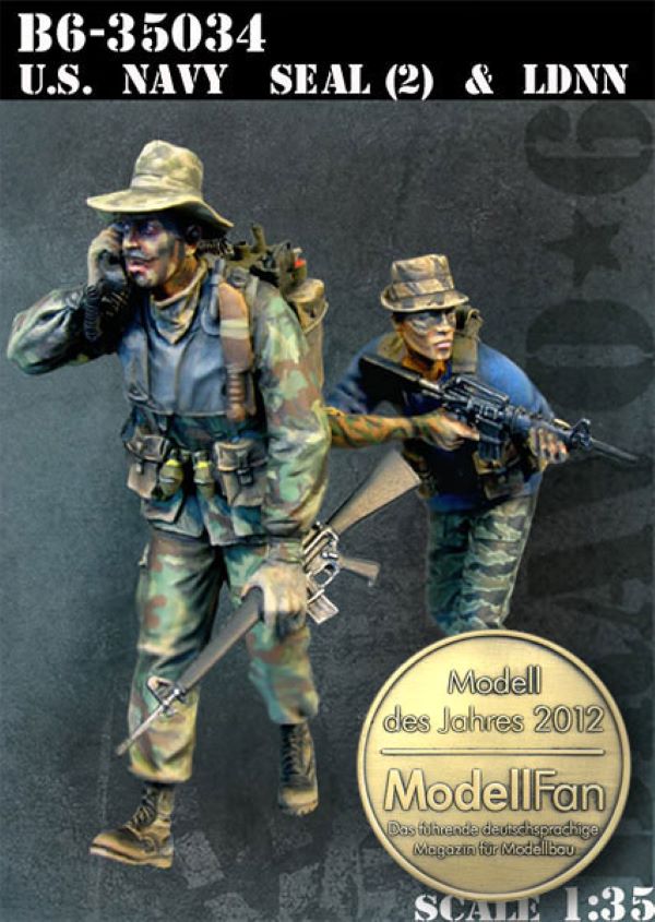BRAVO *6 35034 VIETNAM WAR U.S. NAVY SEAL (2) & LDNN 1:35