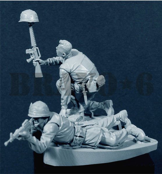 BRAVO *6 35037 VIETNAM WAR 1968 U.S. MARINE CORPS (7) BAITIN' THE HOOK 1:35