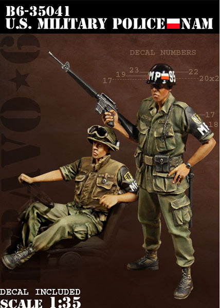 BRAVO *6 35041 VIETNAM WAR U.S. MILITARY POLICE (2 FIGURES) 1:35