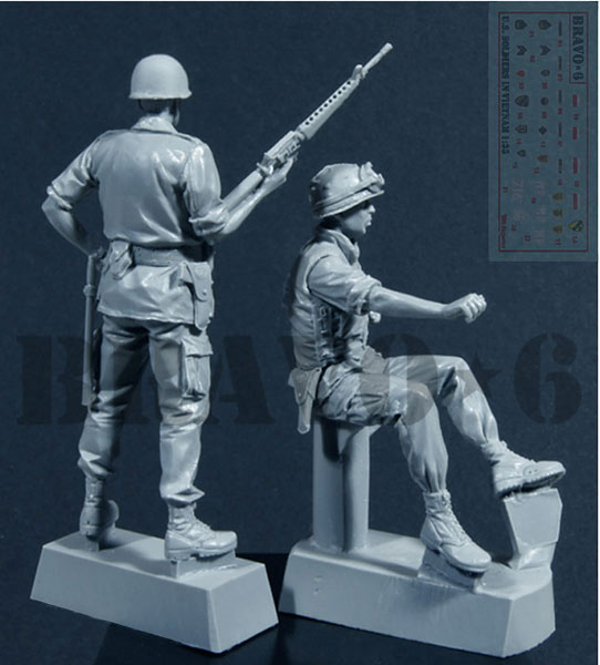 BRAVO *6 35041 VIETNAM WAR U.S. MILITARY POLICE (2 FIGURES) 1:35