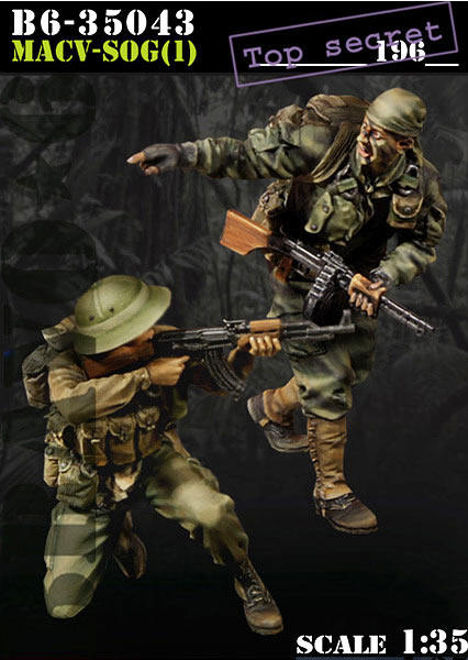 BRAVO *6 35043 VIETNAM WAR MACV-SOG (1) "TOP SECRET" 1:35 2 FIGURES
