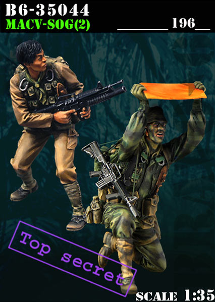 BRAVO *6 35044 VIETNAM WAR MACV-SOG (2) "TOP SECRET" 1:35 2 FIGURES