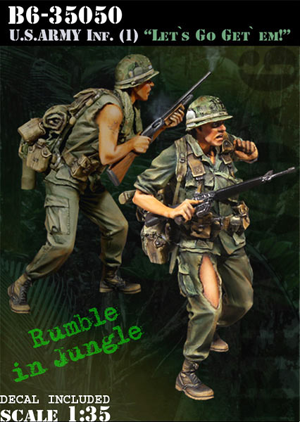 BRAVO *6 35050 VIETNAM WAR U.S. ARMY INFANTRY (1) "LET'S GO GET 'EM!" 1:35