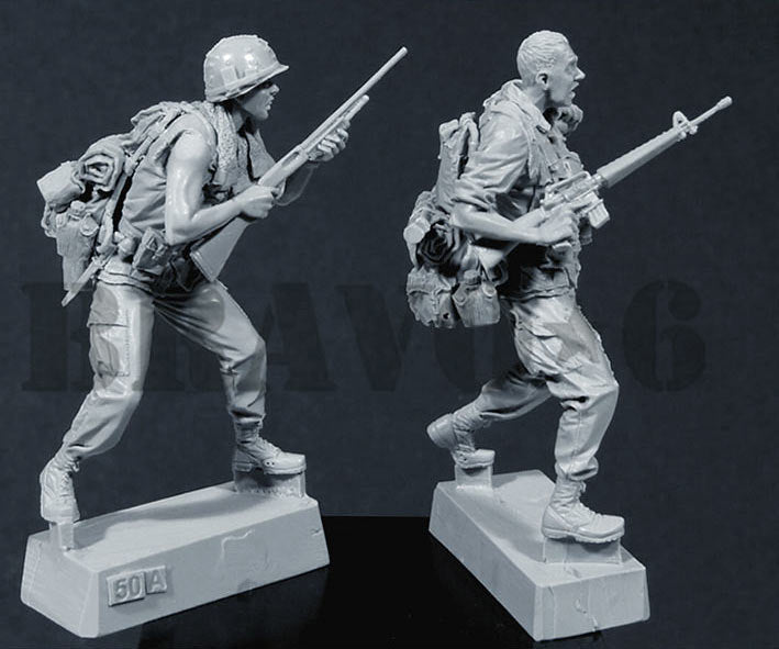 BRAVO *6 35050 VIETNAM WAR U.S. ARMY INFANTRY (1) "LET'S GO GET 'EM!" 1:35