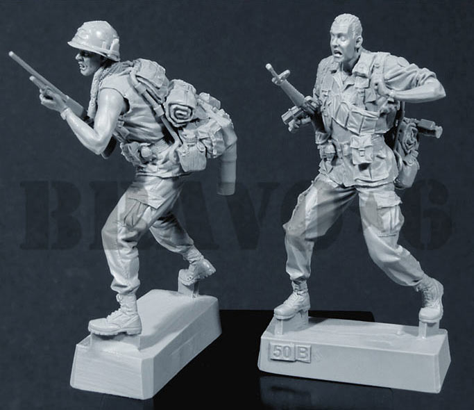 BRAVO *6 35050 VIETNAM WAR U.S. ARMY INFANTRY (1) "LET'S GO GET 'EM!" 1:35