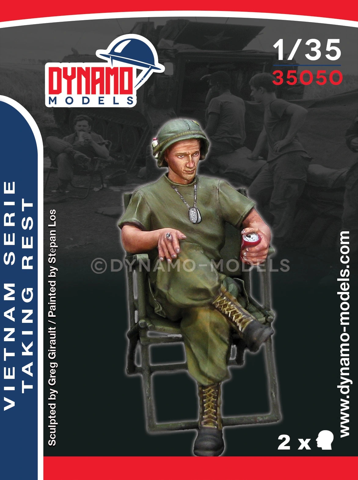 DYNAMO MODEL 35050 VIETNAM SERIES U.S. SOLDIER TAKING REST