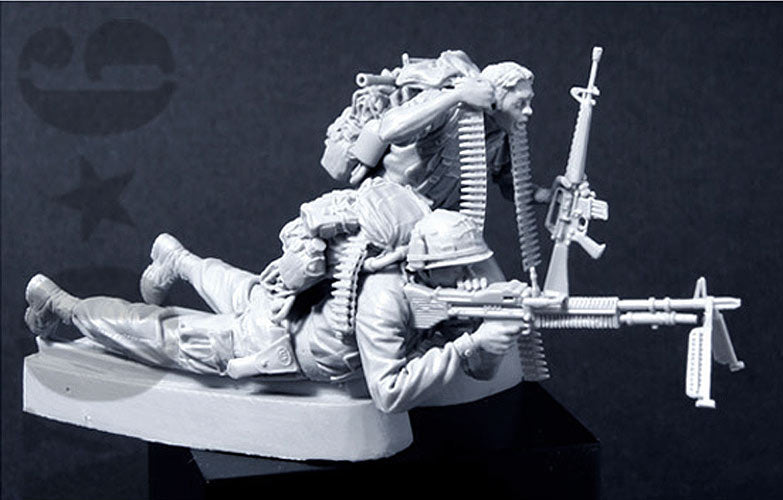 BRAVO *6 35051 VIETNAM WAR U.S. ARMY INFANTRY (2) "GREEDY PIG" 1:35