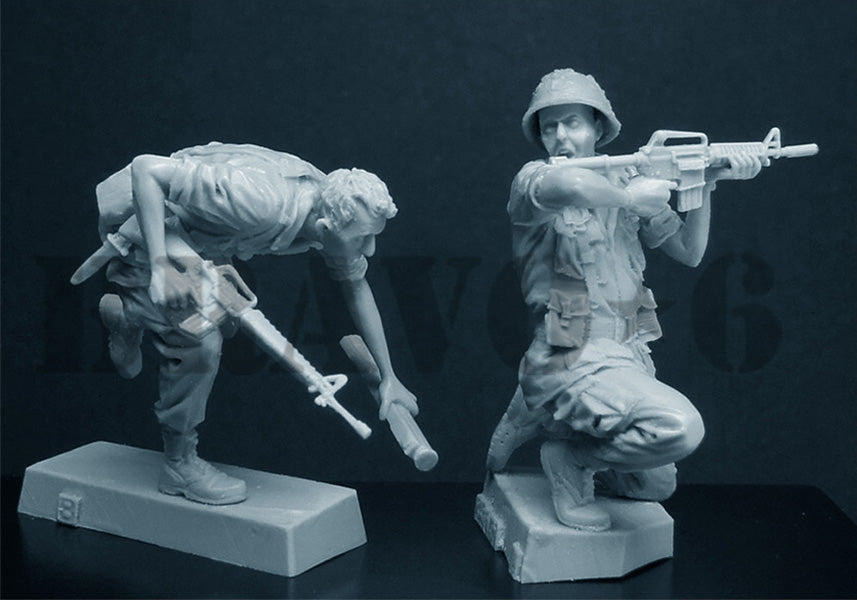 BRAVO *6 35057 VIETNAM WAR U.S. ARMY INFANTRY (8) "GET ON LINE!" 1:35