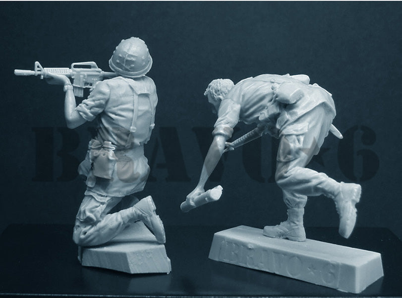 BRAVO *6 35057 VIETNAM WAR U.S. ARMY INFANTRY (8) "GET ON LINE!" 1:35