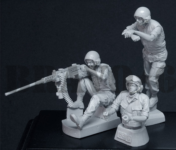 BRAVO *6 35063 VIETNAM WAR U.S. MARINES TANK CREW PHOTOETCHED (3 FIGURES)