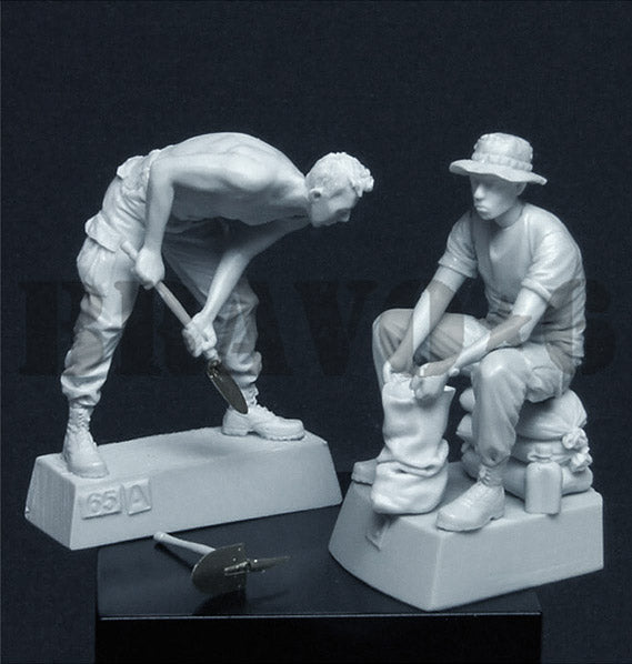 BRAVO *6 35065 VIETNAM WAR U.S. G.I.'s "DIG BOY, DIG!" PHOTOETCHED (2 FIGURES)