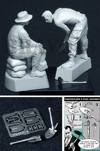 BRAVO *6 35065 VIETNAM WAR U.S. G.I.'s "DIG BOY, DIG!" PHOTOETCHED (2 FIGURES)