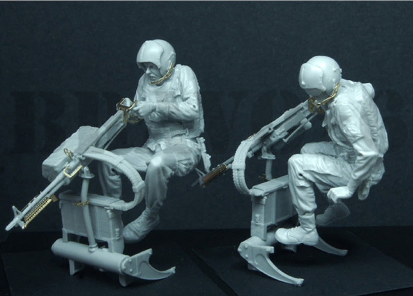 BRAVO *6 35069 VIETNAM WAR U.S. HELI DOOR GUNNERS W/ M23 PHOTOETCHED (2 FIGURES)
