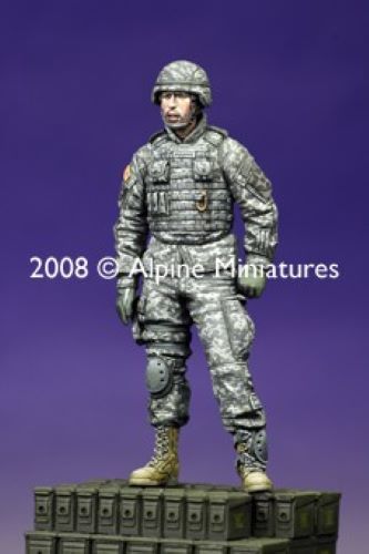 ALPINE MINIATURES 1:35 SET 35070 MODERN US AFV CREW #2 (1 FIGURE-2 HEADS)