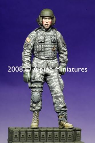 ALPINE MINIATURES 1:35 SET 35070 MODERN US AFV CREW #2 (1 FIGURE-2 HEADS)