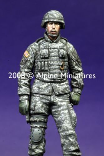 ALPINE MINIATURES 1:35 SET 35070 MODERN US AFV CREW #2 (1 FIGURE-2 HEADS)