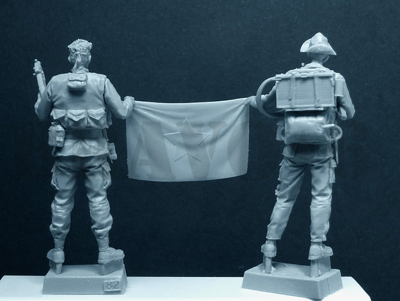 BRAVO *6 35082 VIETNAM WAR U.S. NAVY SEALS W/ VIET CONG FLAG 1:35
