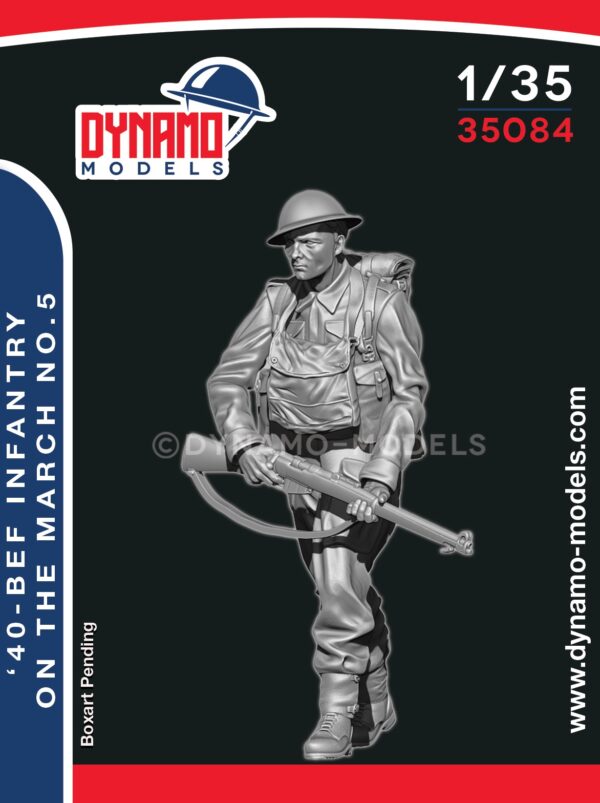 DYNAMO MODEL 35084 WWII BRITISH EXPEDITIONARY FORCE INFANTRY MARCHING NO. 5