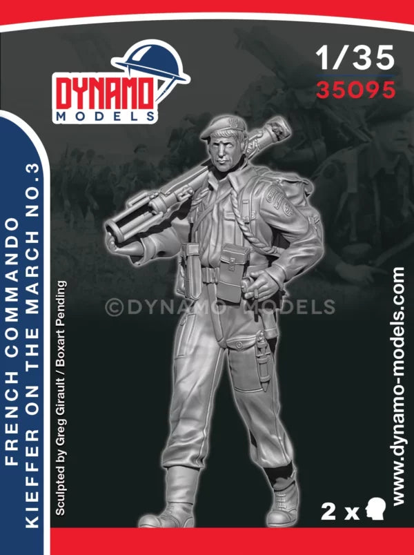 DYNAMO MODEL 35095 WWII FRENCH COMMANDO KIEFFER ON THE MARCH NO. 3 (1 FIGURE)