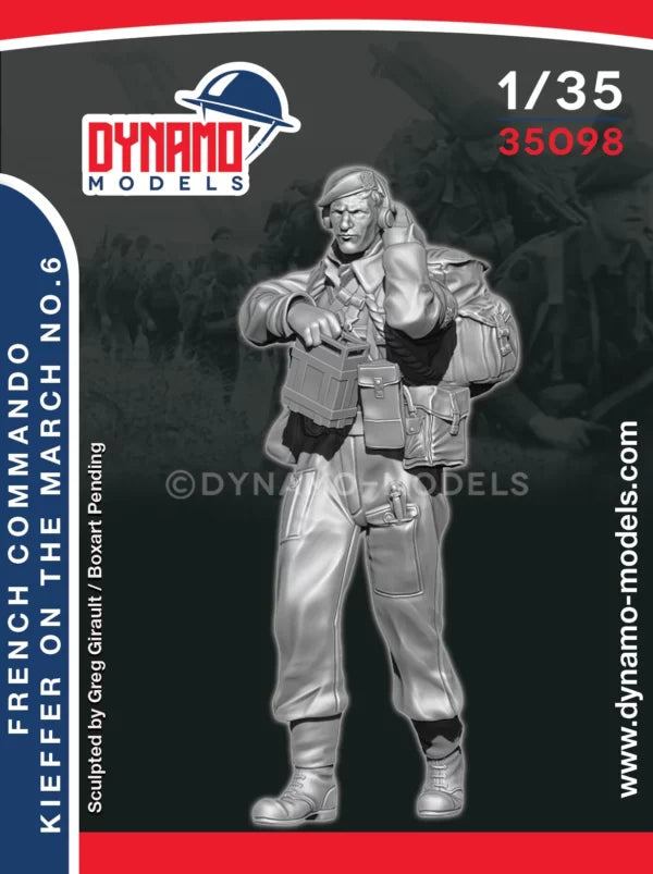 DYNAMO MODEL 35098 WWII FRENCH COMMANDO KIEFFER ON THE MARCH NO. 6 (1 FIGURE)