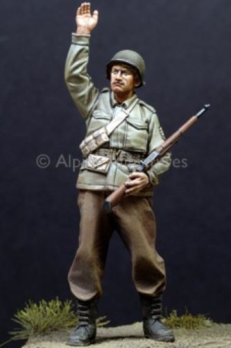 ALPINE MINIATURES 1:35 SET 35108 WWII US INFANTRY #1 (1 FIGURE-2 HEADS)