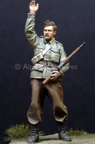 ALPINE MINIATURES 1:35 SET 35108 WWII US INFANTRY #1 (1 FIGURE-2 HEADS)