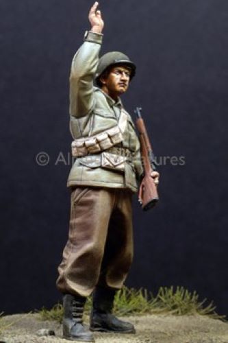 ALPINE MINIATURES 1:35 SET 35108 WWII US INFANTRY #1 (1 FIGURE-2 HEADS)