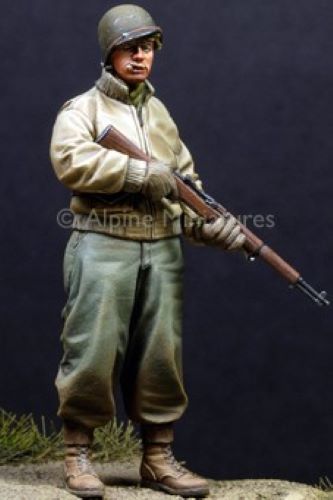 ALPINE MINIATURES 1:35 SET 35109 WWII US INFANTRY #2 (1 FIGURE-2 HEADS)
