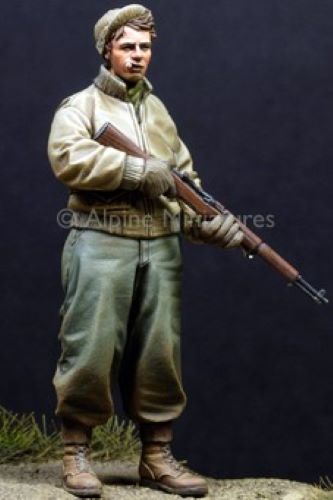ALPINE MINIATURES 1:35 SET 35109 WWII US INFANTRY #2 (1 FIGURE-2 HEADS)